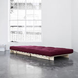 Roots 90 Sofa bed, Bordeaux/Nature