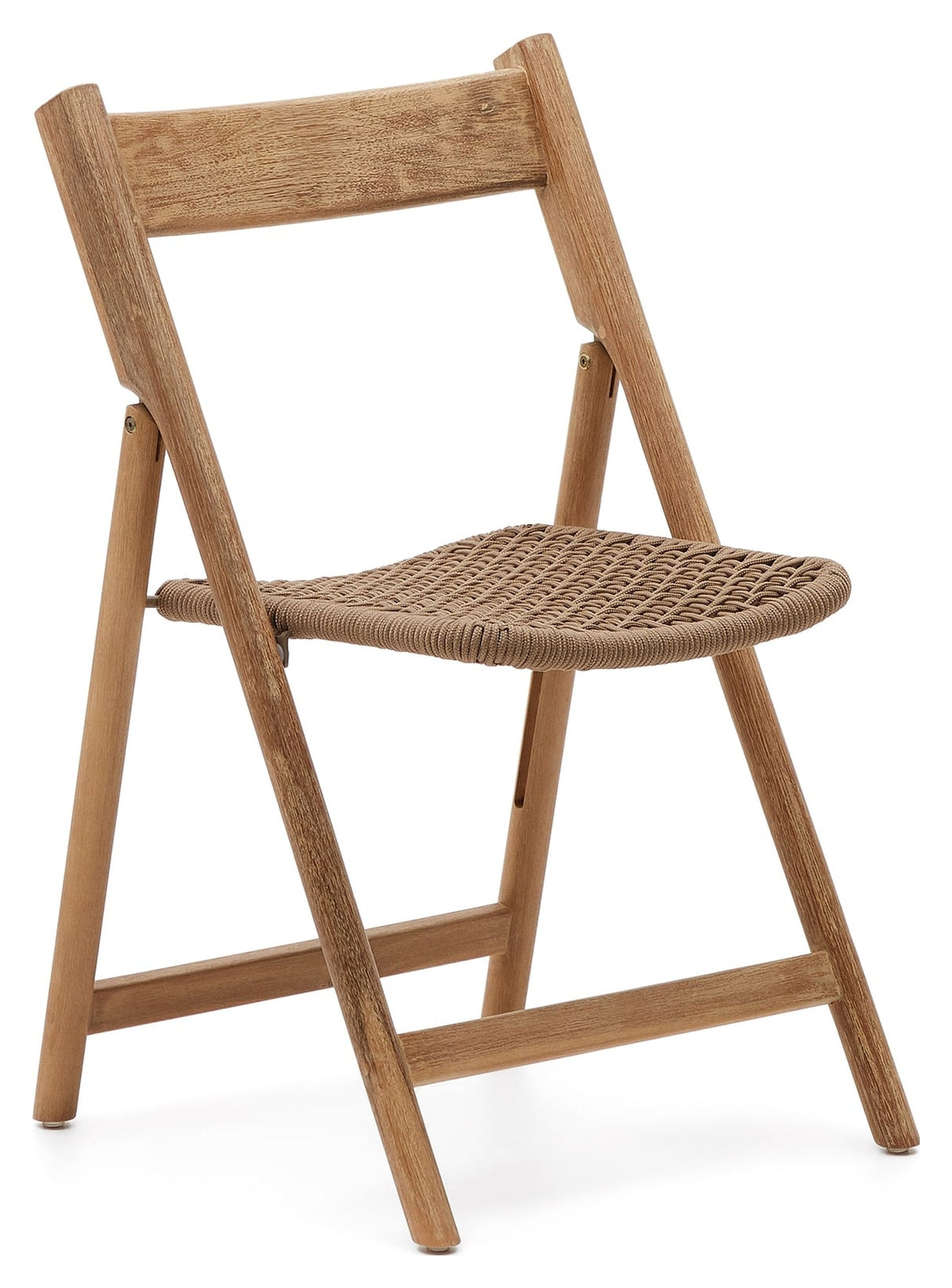 Dandara, folding chair - oak/beige