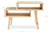 HAKU Coffee table, Black pine