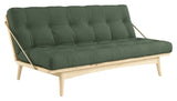 Folk Sofa bed, Pine/Olive Green