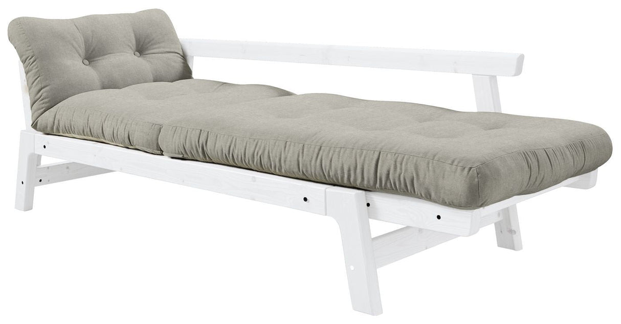 Step Sofa bed, Linen/White