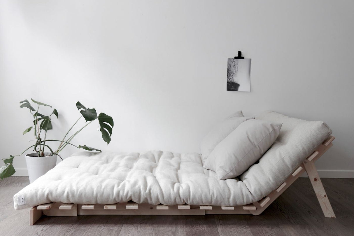 Roots 140 Sofa Bed, Pine/Off White