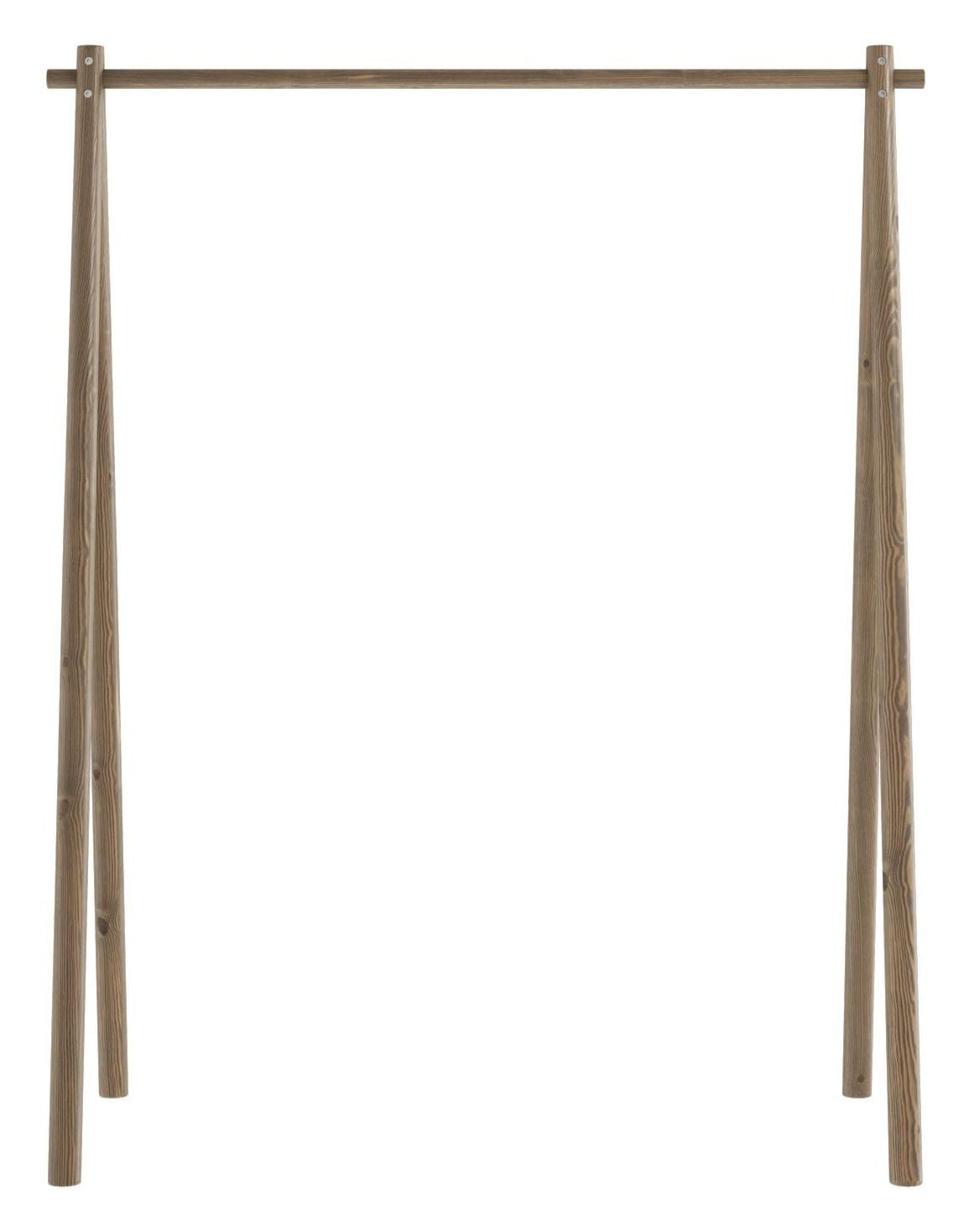 Hongi Clothes rack, Brown lacquered pine, 177x150