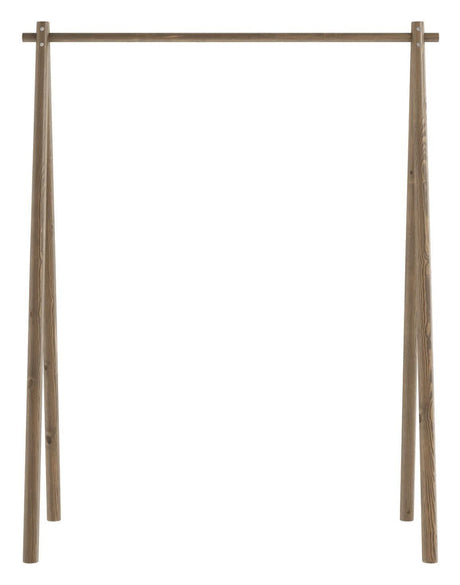 Hongi Clothes rack, Brown lacquered pine, 177x150