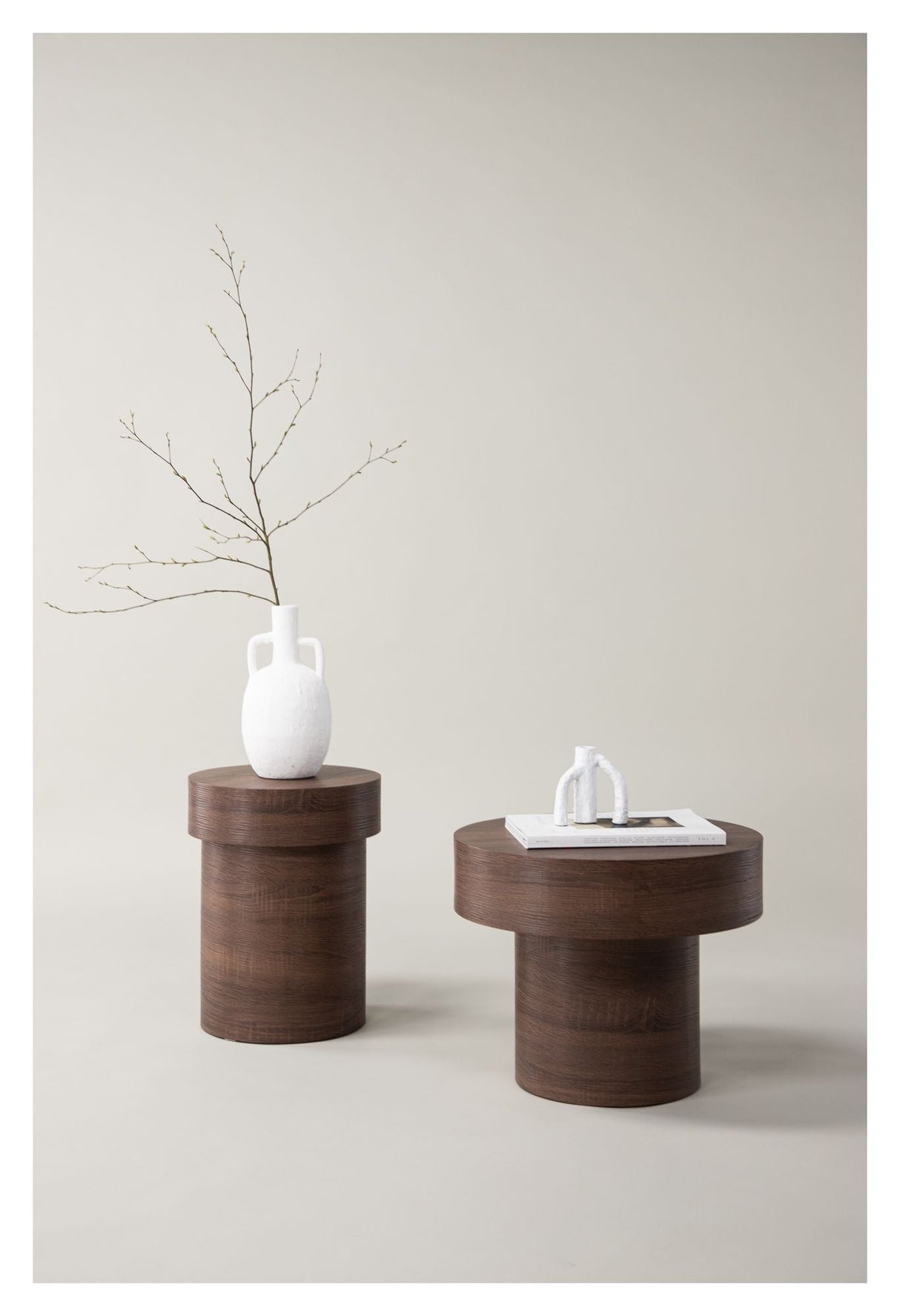 Malung Side Table Ø35 - Brown