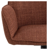 Glenda, dining chair w/armrests - terracotta