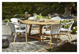 George Exterior Garden Table, Teak, Ø160