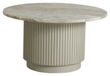 Nordal ERIE Coffee table Ø75 - White Marble