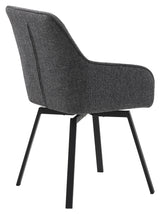 Alma, dining chair w/armrests – gray