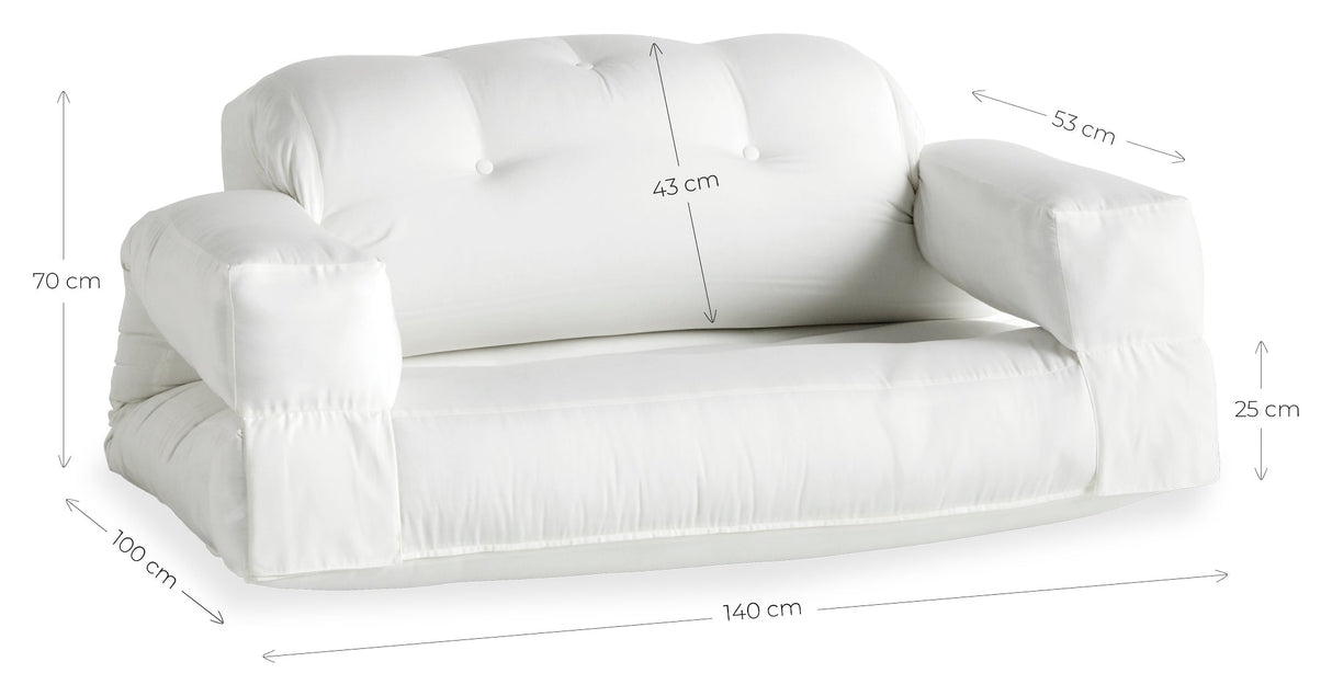 Hippo Out Futon Sofa, Beige