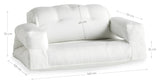 Hippo Out Futon Sofa, White