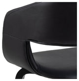 Nova, dining chair w/armrests - black