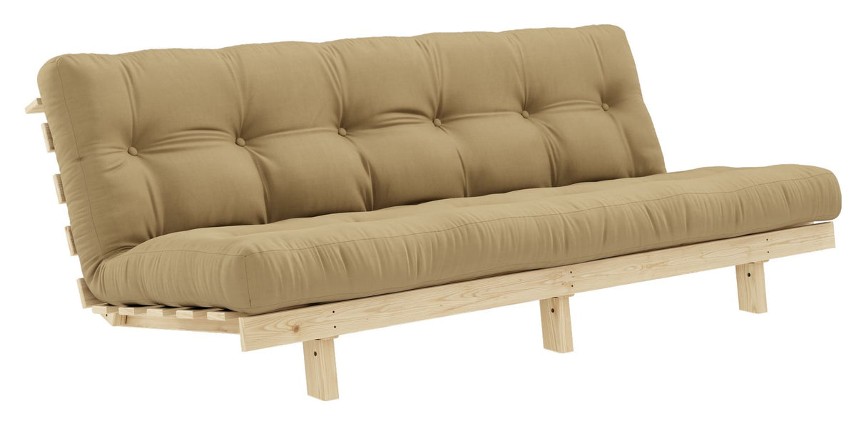 Lean Sofa bed, Pine/Beige