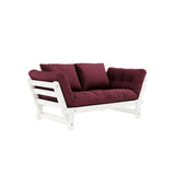 Beat, sofa bed, burgundy/white