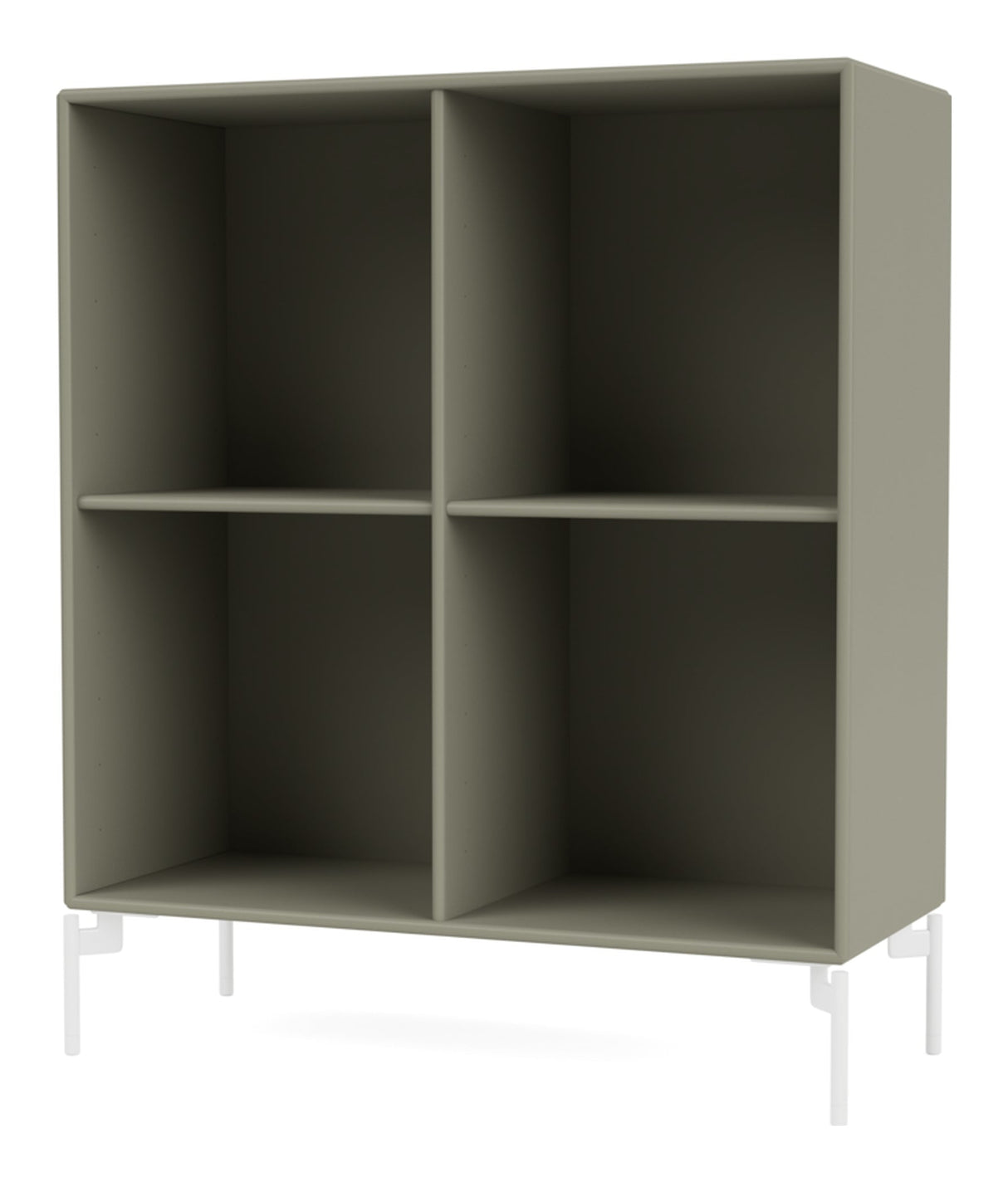 SHOW Bookshelf with white legs, Fennel