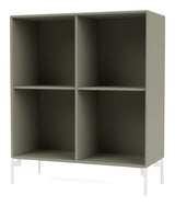 SHOW Bookshelf with white legs, Fennel