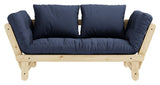 Beat Sofa Bed, Nature, Pine/Navy Petroleum Blue