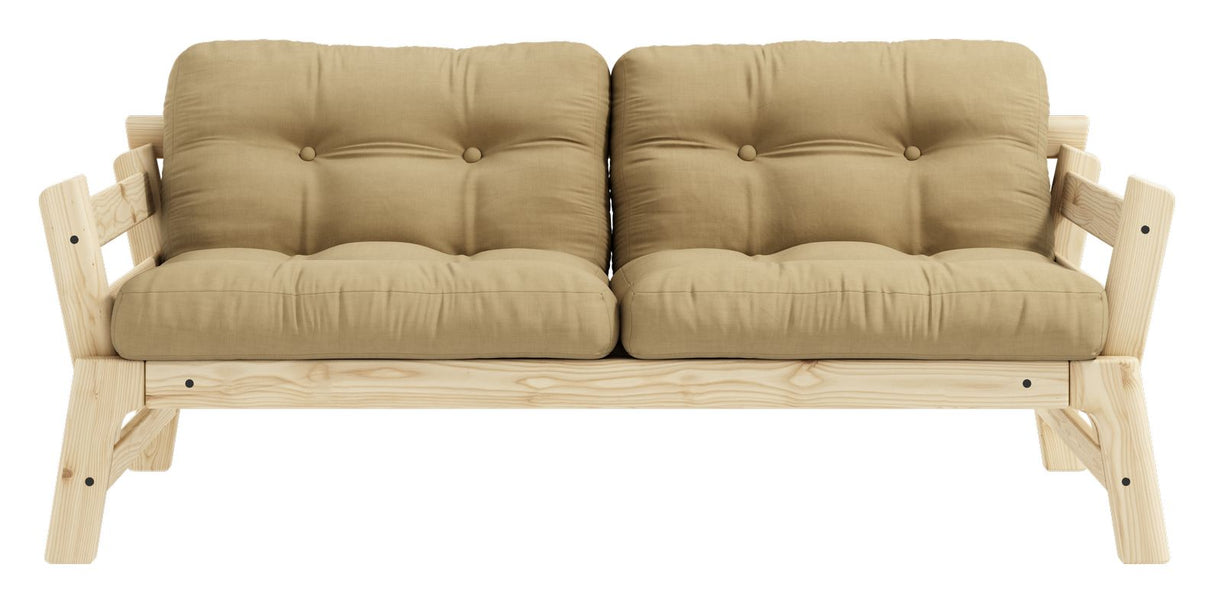 Step Sofa bed, Pine/Beige