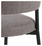 Edina, dining chair - gray/brown