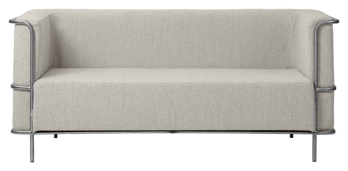 Modernist 2-pers. Sofa, Beige Bouclé