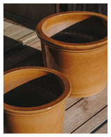 Presili, plant boxes set of 2 - mustard