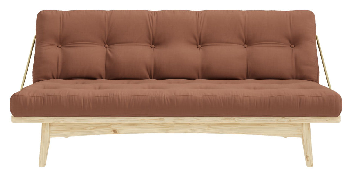 Folk Sofa bed, Pine/Clay brown