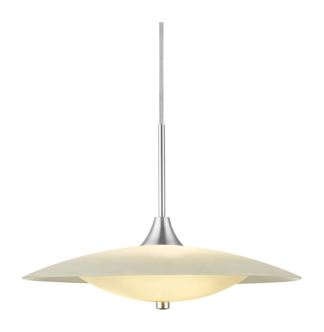 Baroni Pendant luminaire Ø46, Opal/Aluminum