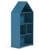 Celeste kids’ little house bookcase, Blue