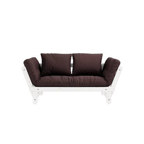 Beat, sofa bed, brown/white