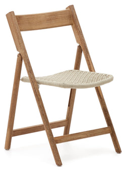 Dandara, folding chair - oak/white