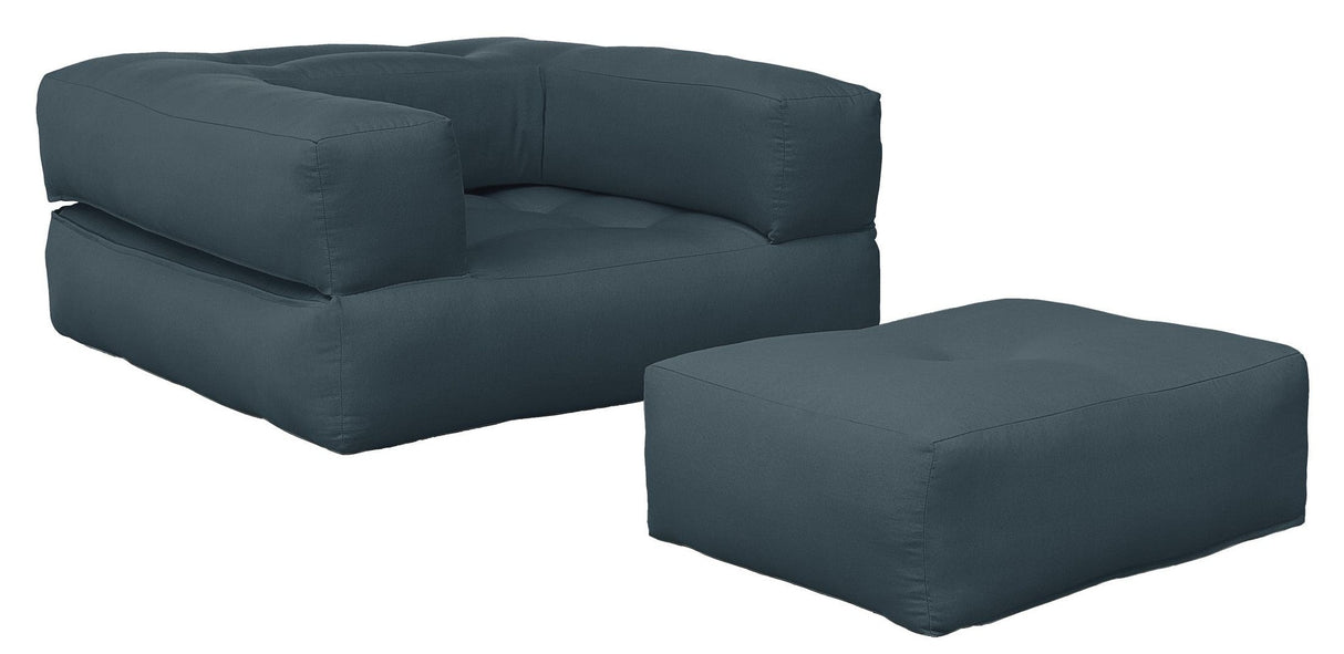 Cube Futon, Petroleum Blue