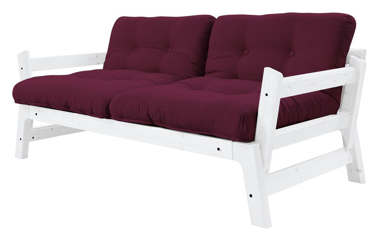 Step Sofa bed, Bordeaux/White