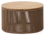 Dandara, coffee table Ø70 - beige/oak