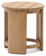 Xoriguer side table, wood Ø63.5