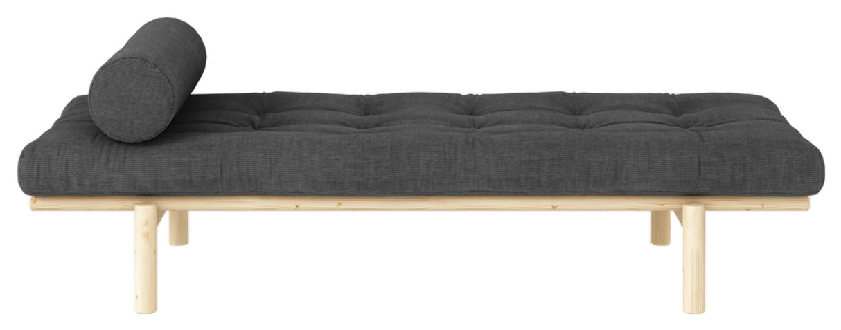 Next Daybed, Pine/Dark Gray Velvet