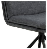 Flynn, dining chair - dark gray