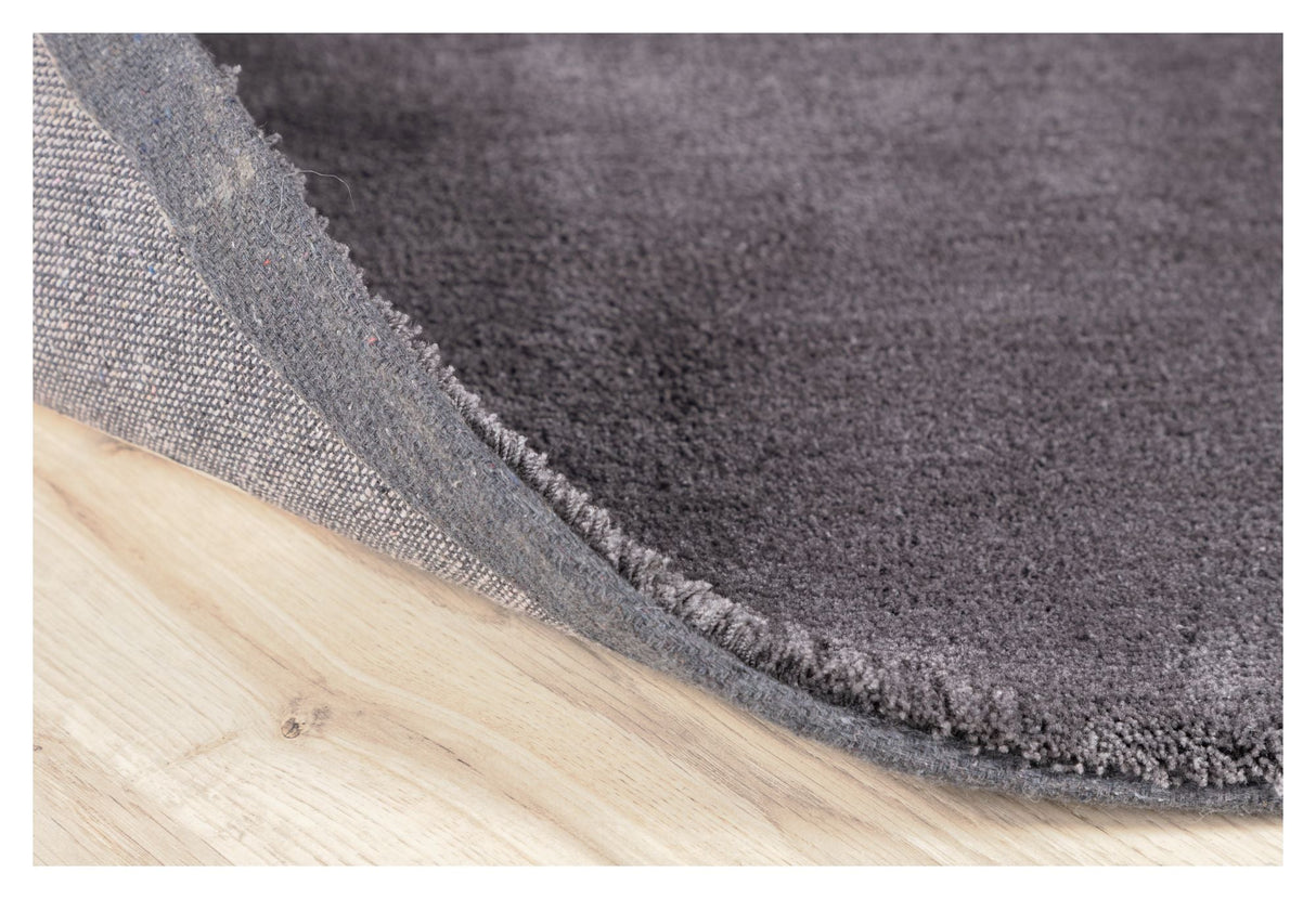 Undra Cotton blanket, Ø200, Dark gray