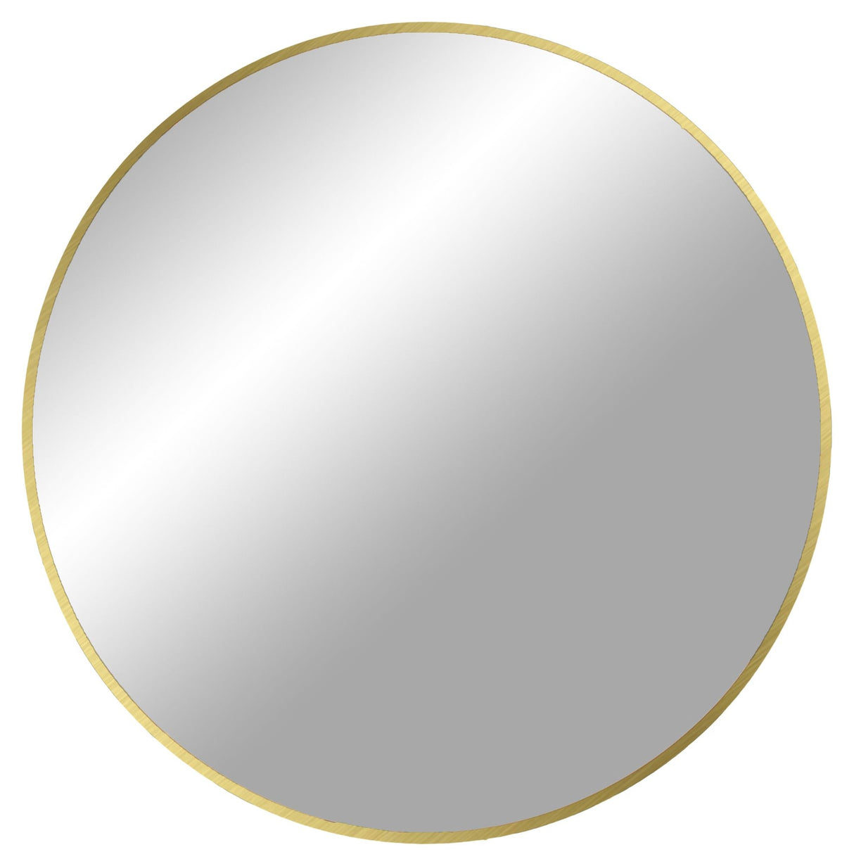 Madrid Mirror with frame in brass look, Ø80