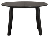 Long Jan Dining Table Ø120 - Black Painted Oak