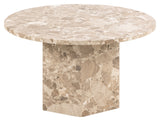 Naxos, coffee table Ø80 - Latte brown