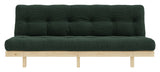 Lean Sofa bed, Pine/Seaweed velvet