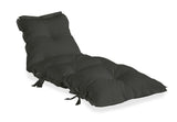 Sit&Sleep Out Futon Mattress/Chair, Dark Gray