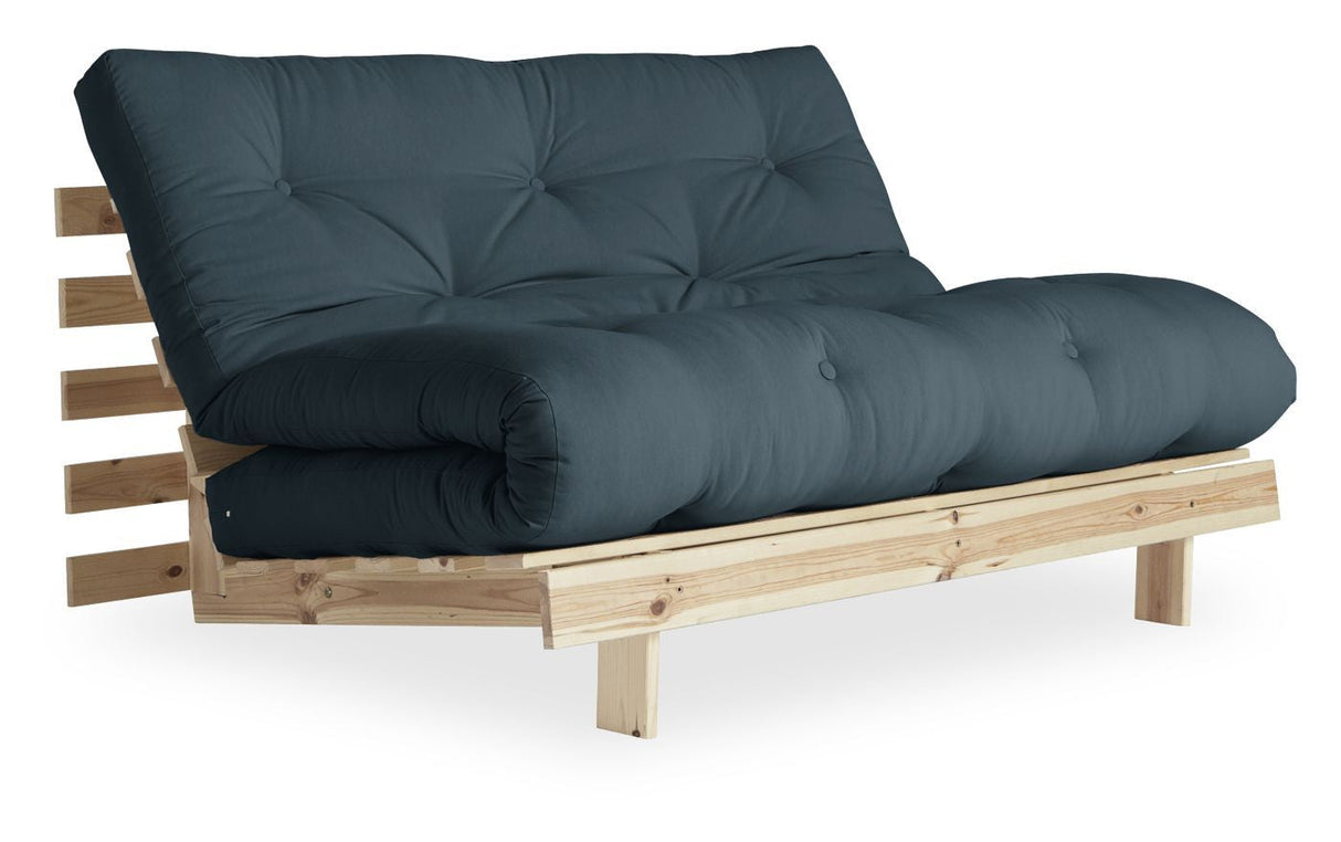 Roots 140 Sofa Bed, Petroleum Blue/Nature