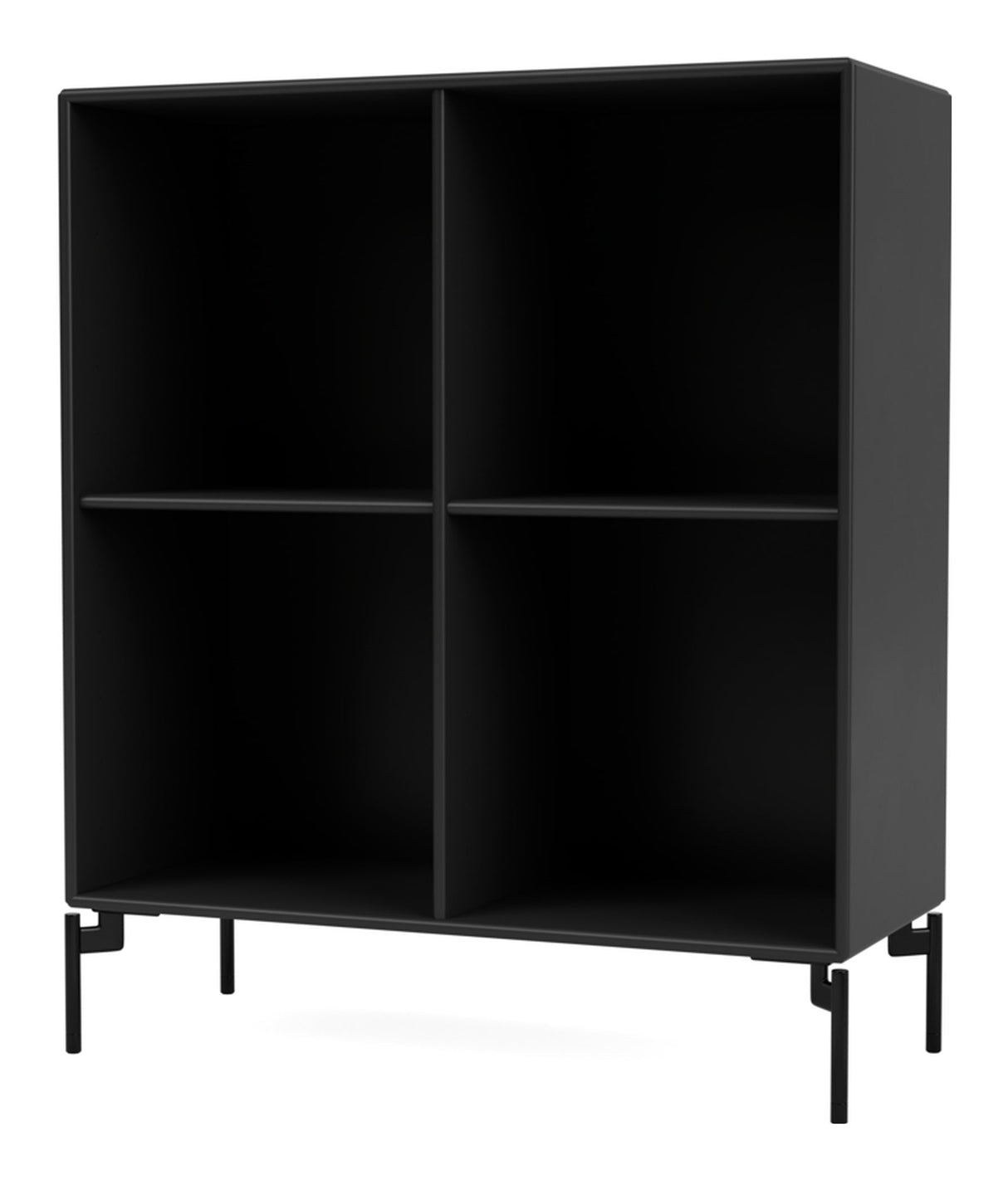 SHOW Bookshelf with black legs, Black