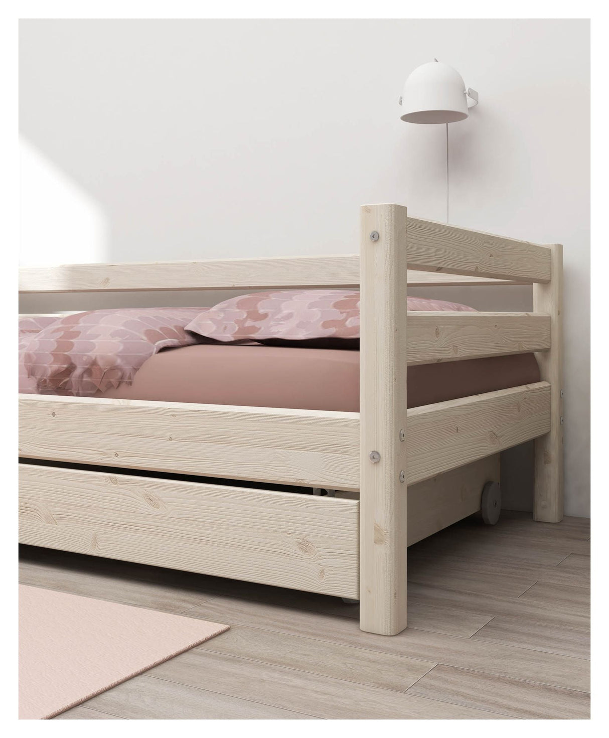 Classic Bed Drawer 2 pcs., White