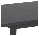 Amble, dining table 160/220cm- black marble