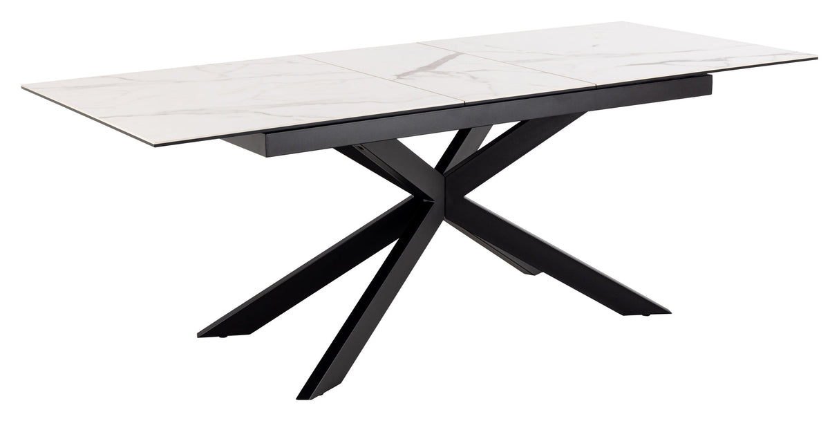 Irwine, dining table 168/210cm - white