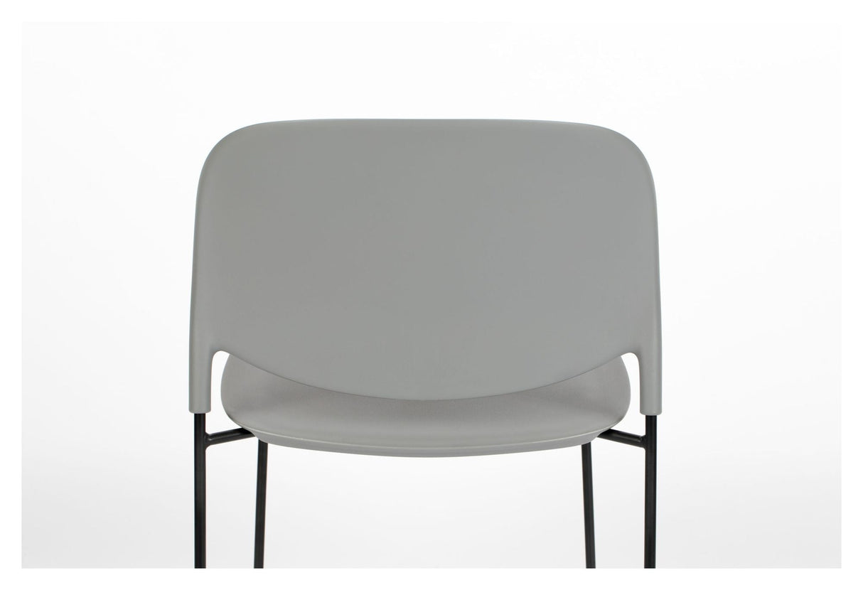 homii Stacks Dining Chair, Mat Gray