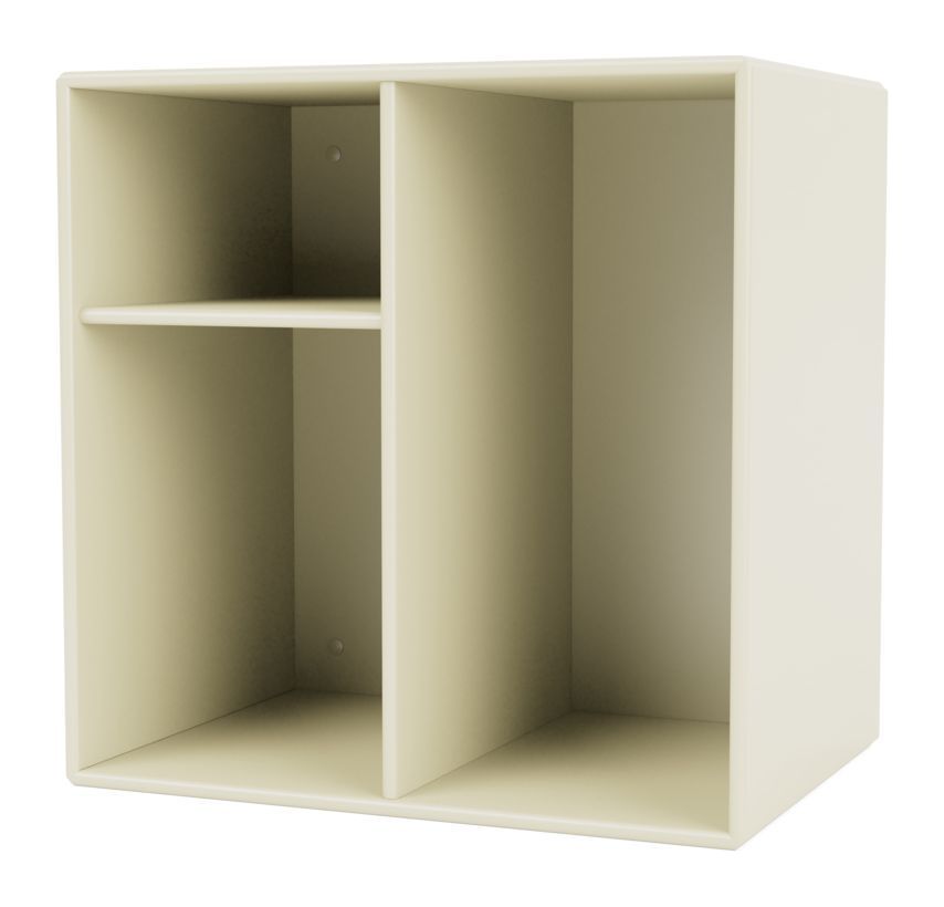 Mini 1202 Shelving Module with shelves, Vanilla