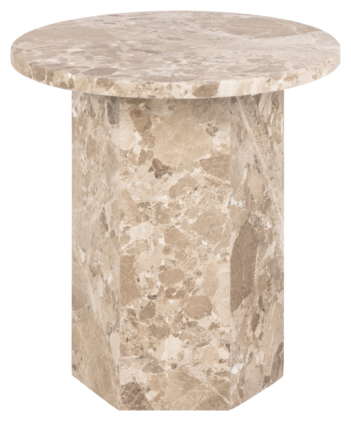 Naxos, side table Ø50 - Latte brown